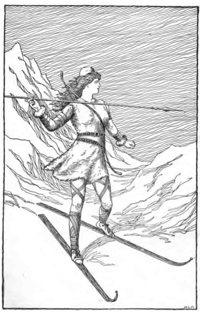 A depiction of Skadi