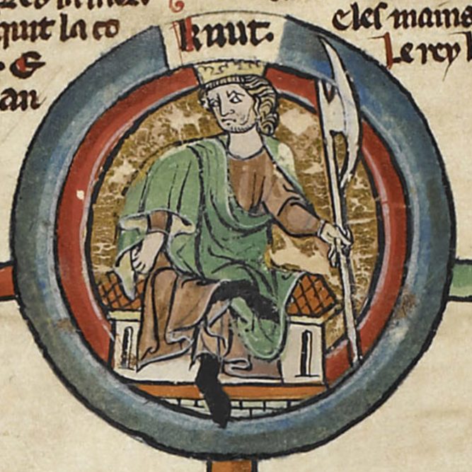 Cnut in the late thirteenth-century Genealogical Chronicle of the English Kings.