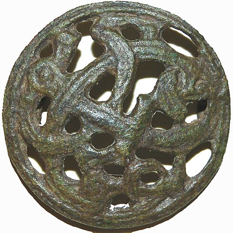  Early medieval brooch with Jellinge style decoration