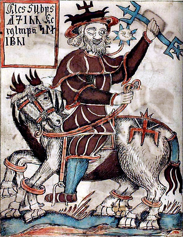 Odin riding Slepnir