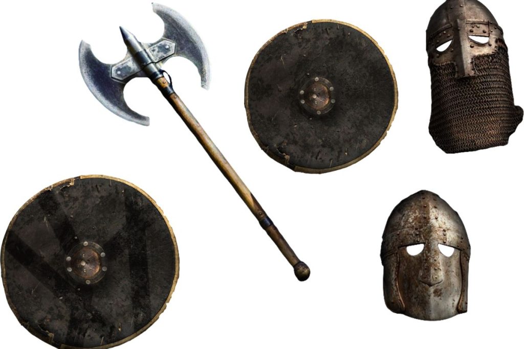 what weapons did vikings use        
        <figure class=